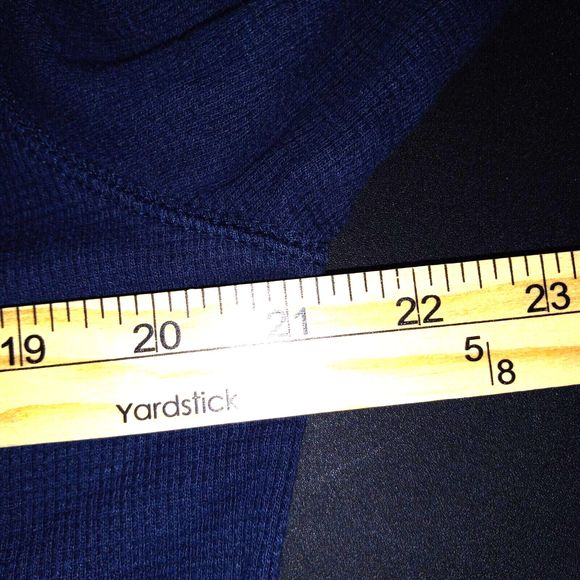 Mens GM Chevy Trucks Long Sleeve Navy Thermal Pullover Shirt XL Chevrolet - Picture 11 of 12